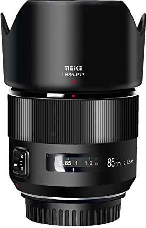 Meike 85 mm F1.8 Vollformat Autofokus Mittel-Telephoto Portrait Objektiv kompatibel mit Canon EOS EF Mount Digital SLR Kameras 5D Mark IV 6D Mark II