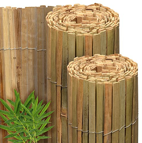 Sol Royal Bambus Sichtschutz SolVision B89 140x600 cm – FSC® Bambusmatte als Wind- & Blickschutz für Garten & Balkon – Robuster Natursichtschutz aus natürlichem Bambus Witterungsbeständig