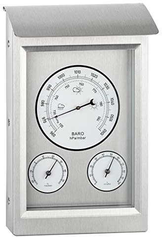 GardenMate Analoge Wetterstation HOME Barometer Thermometer Hygrometer für drinnen und draußen