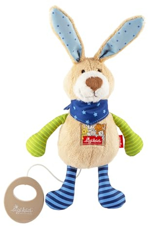 SIGIKID 40356 Spieluhr Hase Musik Mädchen und Jungen Babyspielzeug empfohlen ab Geburt mehrfarbig