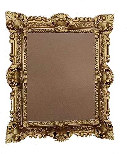 Ln BILDERRAHMEN BAROCKRAHMEN ANTIK BAROCK Gold 44x38 cm REPRO Bilder für 29x22 cm oder 22x29 cm Bilder RECHTECKIG OHNE GLASSCHEIBE 48R