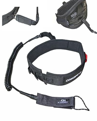 CONCEPT X Wingfoil Leash Wing Foil Surf Hüftgurt (Schwarz, XS - M)