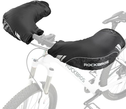 ROCKBROS Lenkerstulpen Lenker Handschuhe für Fahrrad Motorrad Roller Scooter Winddicht Warm
