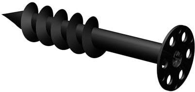 LUX ELEMENTS Schraubdübel 8cm FIX-SD 10 Stk. I Kunststoffschraubdübel mit Bit Typ PH3 / PH2 / PR2 I Tellerdübel zur Konstruktion von Ecken, Regale uvm.