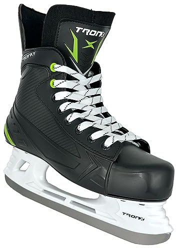 TronX Stryker 3.0 Senior Eishockeyschlittschuhe für Erwachsene und Kinder, 2023 (Skate-Größe 43 (Schuhgröße 43-45)