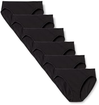 Amazon Essentials Damen Unterhosen aus Baumwoll-Stretch, Hoch Geschnittenes Bikini-Höschen