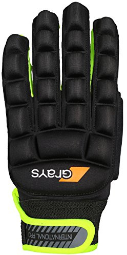GRAYS International Pro Hockeyhandschuh, Schwarz/Gelb, M
