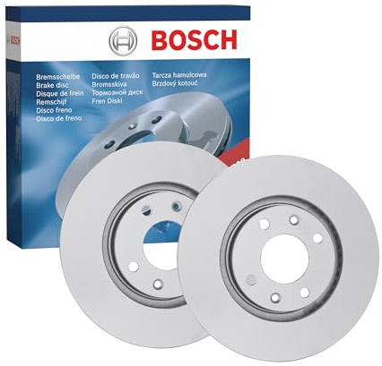 Bosch BD876 Bremsscheibensatz - 282.6 mm solide, hochgekohlte Bremsscheiben - Vorderachse - ECE-R90-zertifiziert - hohe Kühlleistung und zuverlässiger Korrosionsschutz - 1 Satz aus 2 Scheiben