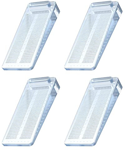 Türstopper, Yosemy 4 Stück Gummi Türkeil Rutschfest Höhenverstellbar Fensterstopper Keil, Ungiftig Kein Unangenehmer Geruch,Verwendet auf Badezimmer, Balkontür, Kinderzimmer(Transparent)