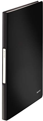 Leitz 45651095 Solid Sichtbuch PP A4, Schwarz, 40 Hüllen