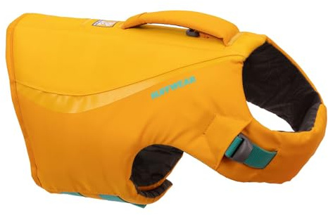 Ruffwear Float Coat Hundejacke, Auftrieb und Auftrieb, Hundeweste für sicheres Schwimmen, Bootfahren, Wassersport, Wave Orange, Small
