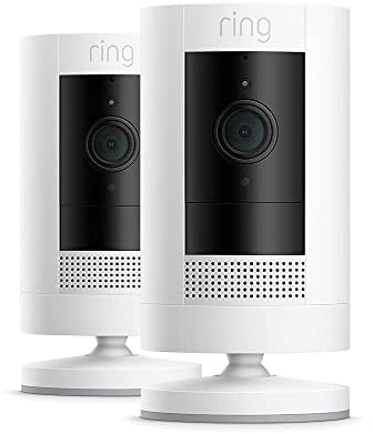 Ring Außenkamera Akku (Stick Up Cam Battery) | Überwachungskamera aussen mit 1080p-HD-Video, WLAN, witterungsbeständig, geeignet für Haus & Grundstück, Alexa-kompatible Sicherheitskamera | 2 Kameras