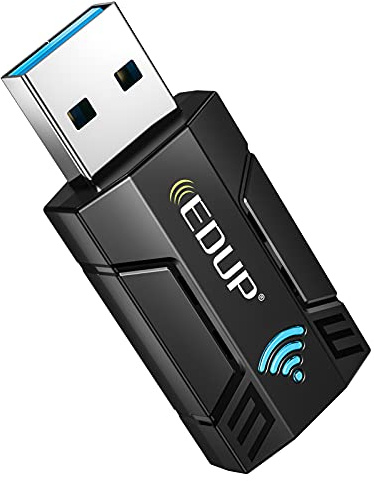 EDUP USB WLAN Stick, 1300Mbit/s Dualband (867Mbit/s (5GHz), 400Mbit/s (2,4GHz), 802.11 AC, USB 3.0 WiFi Adapter, Eingebaute Antenne, unterstützt Windows XP/ 7/ 8.1/ 10, Linux, Mac