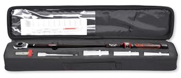 KS Tools Drehmomentschlüssel 1/2 Zoll ERGOTORQUEprecision 516.1905 I Satz 5-tlg. I 40-200 Nm I Mit Doppelskala in Nm und lbf•ft I Präzisions Schraubenschlüssel