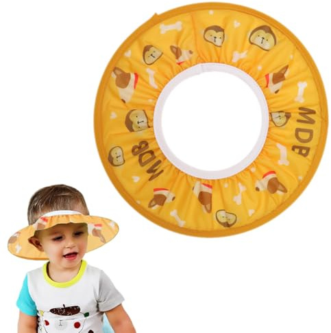 KEQAR Adjustable Waterproof Shower Cap for Baby and Children, Bath Visor Shampoo Protection, Soft Hat Cap (Inner Diameter: 10 cm, Outer Diameter: 30 cm)