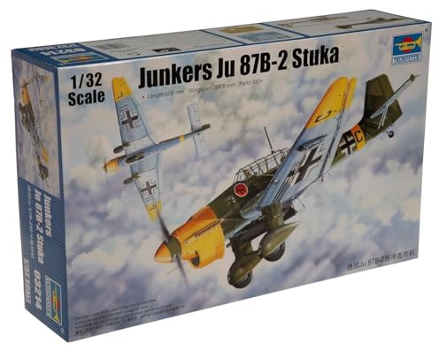 Trumpeter 3214 Modellbausatz Junkers Ju-87B-2 Stuka, Schwarz