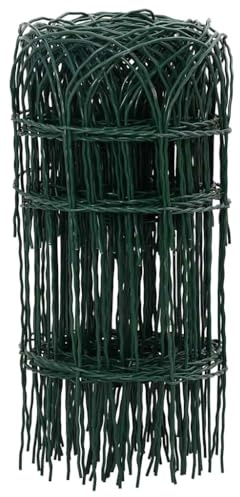 vidaXL Beetzaun Beeteinfassung Beetumrandung Gartenzaun Rasenkante Eisen 25×0,4m