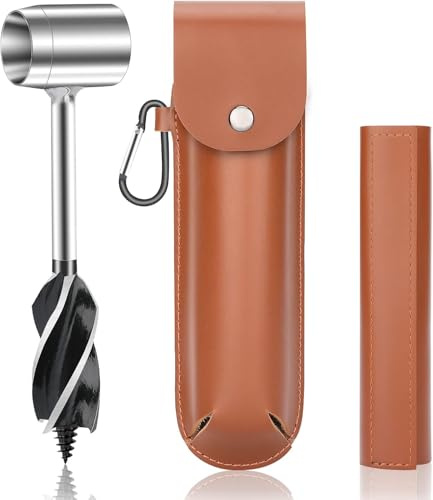 Bushcraft Gear for Survival, Bushscraft Hand Auger, Survival Tools,Bushcraft Auger,Scotch Eye Wood Auger Drill Bit for Camping and Bushcraft