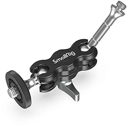 SMALLRIG Universal Mini Magic Arm mit Doppelkugelkopf, 360 Grad drehbarer Gelenkarm für Monitor, Mikrofon, LED-Licht - 3238B