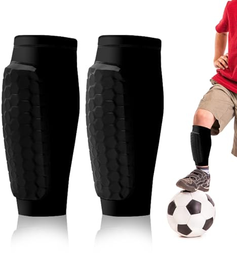 Schienbeinschoner Kinder Fussball Pro Schienbeinschoner Fußball Herren –Atmungsaktiv, rutschfest, Vollflächige, Ultraleicht Schienbeinschutz für Jungen Mädchen Junge Spieler Fußballspiele Shin Pads