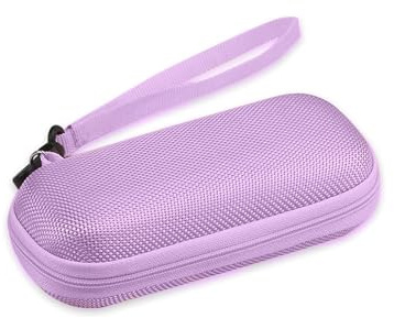 AGPTEK Tragetasche, Reise Tasche Case Hülle Etui, Eva Reißverschluss Case | für Diktiergerät, 2.4 Zoll MP3 Player, USB Stick, Earphones JBL Tune 110, Sandisk SD Karte, U-Disk, Lila