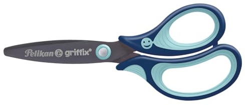 Pelikan griffix Schulschere, rund, Schere für Rechtshänder, blau, 1 Stück