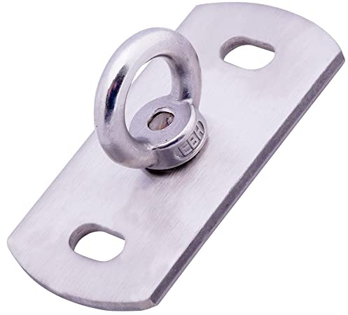 Toldoro® Deckenhalterung & Wandhalterung aus Edelstahl/rostfreier Wand- und Deckenhaken mit 400 kg Bruchlast/Befestigung für Hängesessel, Sonnensegel, Liebesschaukel, Boxsack