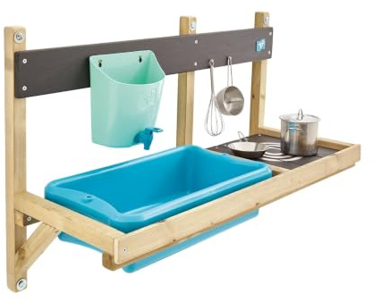 TP Toys | Deluxe Mud Kitchen Spielhaus Zubehör | Holz | Ideal für Outdoor Messy Schlamm, Sand und Wasser Spielen | Alter 3+