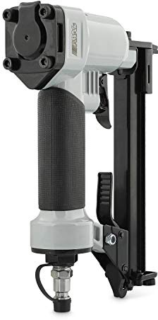 ABAC Druckluft Hefter G-302 - Kunststoffkoffer mit Zubehör (Sechskantschlüssel 3 und 4 mm + Plastikflasche) - Bis zu 100 Klammern - Klammerlänge: 6-16 mm