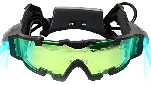 DMZK Nachtsichtbrille,LED Lampe Brille Nachtsichtgerät,Nachtbrille zum autofahren