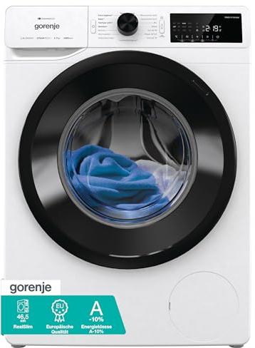 Gorenje WPAM74SA1T Waschmaschine mit Dampffunktion/ConnectLife/7Kg slim/1400 U/min/15 Programme/Totaler AquaStop/Wave Active Trommel/ExtraHygiene/PowerWash/Schnell Waschgang/EEK 10% besser als A