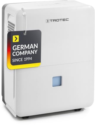 TROTEC TTK 96 E Luftentfeuchter Leistung 30 L/Tag – Fläche 90 m²/230 m³ | Raum Entfeuchter – für Wohnung und Schlafzimmer