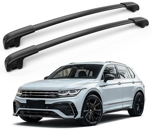 MIKKUPPA Premium Dachträger Querträger kompatibel mit VW Tiguan 2018-2026 | 6063 Aluminium & PA6+30GF | Hohe Traglast Dachgepäckträger Stangen für Dachbox & Fahrradträger