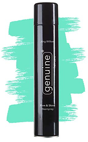 Firm & Shine Haarspray für extra starke und langanhaltende Festigung, verleiht dem Haar einen schönen Glanz, mit Provitamin B5 und Lein-Extrakt, pflegt und schütz, genuine haircare