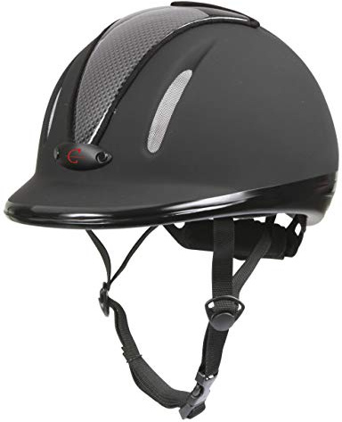 Covalliero Kinder Helm Reithelm Carbonic VG1, Anthrazit, 50-54 cm, 32720