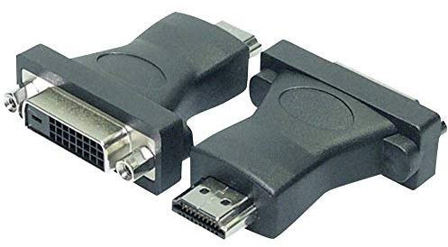 LogiLink DVI-D Adapter Digital (DVI Dual Link Belegung 24+1) zu HDMI, unterstützt alle HDTV und HD ready Standards