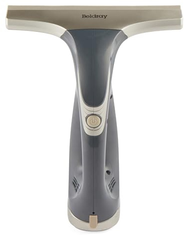 Beldray Titanium Akku-Fenstersauger mit Abziehkopf - 60 ml Tank, tropf- und streifenfrei, bis zu 30 Min Laufzeit, wiederaufladbar, leicht