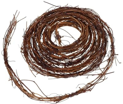 WUNZILO 1 Stück Rebenkranz, 460 cm ø,Dekokranz, Tischkranz, Adventskranz, Türkranz, Kranz aus Zweigen Naturkranz, Wandkranz
