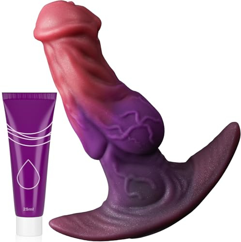 Wakelust 12 CM Analplug für Männer und Frauen, Flüssigsilikon Anal Butt Plug Monster Fantasy Analdildo Mit Sicherer T-förmiger Basis Prostata Stimulation Sexspielzeug Zur Diskreten Tragen geeignet
