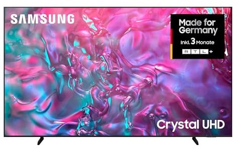 Samsung Crystal UHD 4K DU9079 Fernseher 98 Zoll (249 cm), AI mit Gaming-Hub, Motion Xcelerator 120 Hz, Tizen OS, Smart TV, Alexa, Knox Security, 3D Surround Sound & Q-Symphony, KI TV, 2024