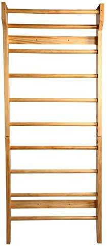 CCLIFE Sprossenwand Turngeräte Holzoptik Mehrfarbig Fitness Turnwand Klettergerüst Kletterwand Gym Sportgerät ZERRO