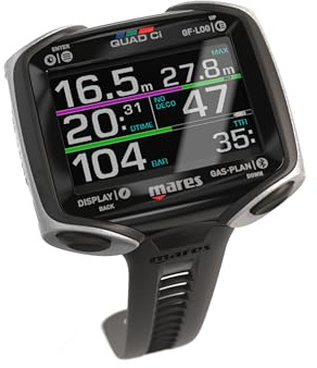 MARES Tauchcomputer Quad CI Schwarz Silber