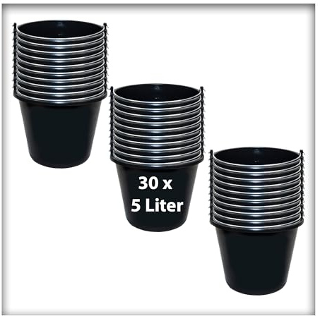 30 STK. 5 l Baueimer Ernteeimer Putzeimer Wassereimer Mörteleimer