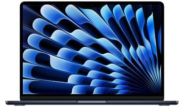 Apple MacBook Air (13", Apple M4 Chip mit 10‑Core CPU und 8‑Core GPU, 16GB Gemeinsamer Arbeitsspeicher, 256 GB) - Mitternacht