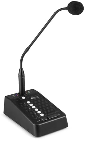 Power Dynamics PMP 6-Zonen Standmikrofon für Durchsagen