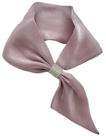 HUWOYG Kleiner Seidenschal for Damen, Halstuch, weiblich, kleiner Ohrschal, Krawattentasche, Stirnband, Dekoration Für Frauen