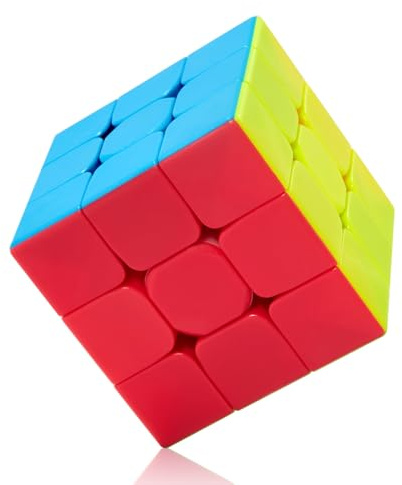 ROXENDA Speed Zauberwürfel Würfel Stickerless - Professional & Solides & Langlebiges, Dreht Sich Schneller als das Original (3x3x3)