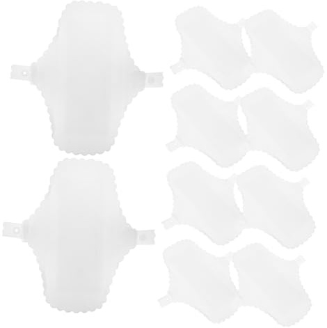 OUNONA 10 Stück Menstruationspads Aus Baumwolle Waschbar Und Wiederverwendbar 180mm Mit Spitzenrand Hautfreundlich Und Hautschonend Für Damen Und Mädchen