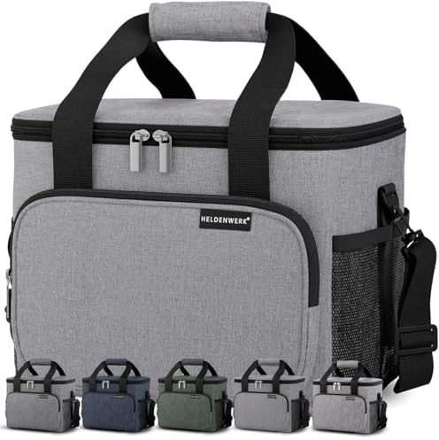 HELDENWERK® Kühltasche groß faltbar bis zu 12h Kühlleistung auslaufsicher