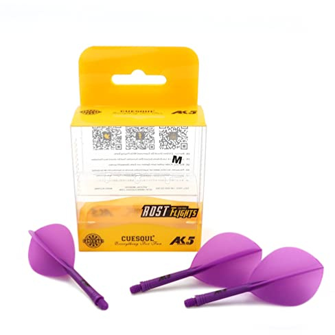 CUESOUL ROST Personalisierte integrierte Dartschäfte & Dart Flight, 3er-Set | Flexibel & langlebig fürs Training, integriertes Design, Klar und rein, Einzigartiges Muster, Exquisit, Farbenfroh, Geschenk
